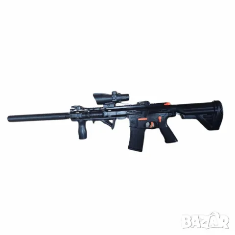 Играчка Gelsoft M416 автомат с аксесоари + гел муниции 