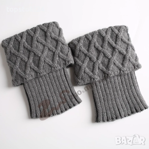 Плетени дамски чорапи, гети, снимка 7 - Други - 52641384