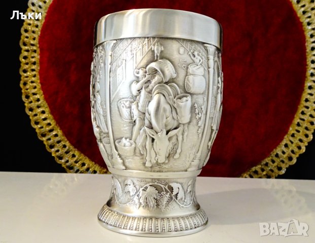 Бокал,чаша от калай Гроздобер,вино. 