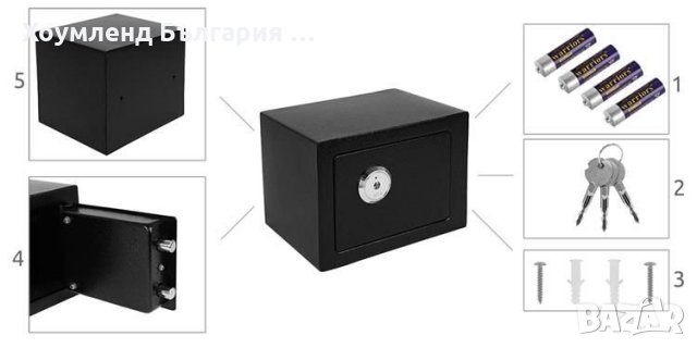 Мaсивна каса тип сейф с ключ, снимка 4 - Сейфове и каси - 32316291