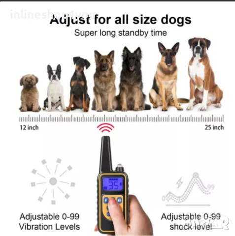 Електронен нашийник за обучение на кучета 800M, снимка 4 - За кучета - 50303500