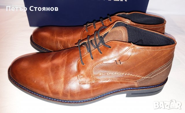 Стилни мъжки кларкове от естествена кожа PAUL HUNTER №46, снимка 4 - Мъжки боти - 27180009
