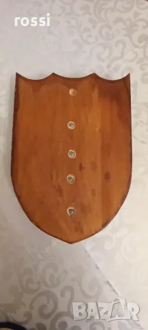 Двоен немски трофей диво прасе, резбована поставка, документ, снимка 12 - Колекции - 48299494