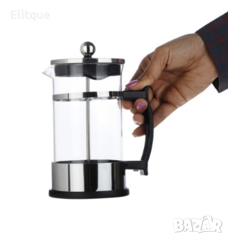 Френска стъклена преса за кафе и чай, снимка 14 - Други - 52901411