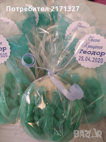  Подаръци за гости на  кръщене-сапунчета, снимка 10 - Подаръци за кръщене - 26652923