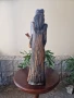 Прекрасна антикварна голяма дървена фигура статуетка , снимка 7