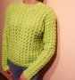 Ръчно плетен дамски пуловер, снимка 6