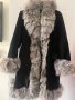 Дамско палто,М,сребърна лисица, снимка 1 - Палта, манта - 42940236