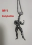 Фитнес/Спортно колие медицинска/титаниева стомана Културист/Щангист, снимка 1