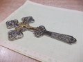 Кръст от медицинска стомана и разпятие от бронз - 153,78 гр., снимка 2