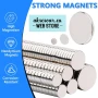 10 бр. Супер силни нови неодимови дискови малки 12 х 3 мм. мощни магнити за хладилник и офис магнит, снимка 6