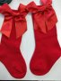  новогодишни чорапи с панделка, снимка 1