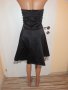Черна рокля тип бюстие с тюл, снимка 4