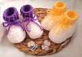 Чаровни бебешки терлички Ръчна изработка, снимка 1 - Бебешки обувки - 33444158