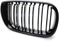 Решетки Бъбреци за БМВ BMW 3 серия E46 2001-2006 Черен Гланц Двойни, снимка 5