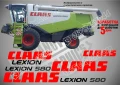 CLAAS Lexion 580 TT стикери надписи, снимка 4