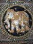 Декоративна възглавничка с релефен слон с пайети, мъниста и камъчета , снимка 3