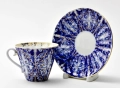 ЛФЗ   Чайна чаша с чинийка „Тетреви“, снимка 5