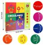 Дървени цветна игра Монтесори Circlelance Habi Spiel Мath Montessori, снимка 3