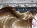 Нова перука /права дълга опашка с шнола в светлокестеняво 68 см , снимка 1 - Аксесоари за коса - 38180848