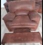 Италиански голям кожен диван релакс механизъм и фотьойл, снимка 1 - Дивани и мека мебел - 43961654