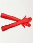 дълги червени ръкавици, снимка 2