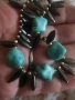 Гердан от естествен тюркоаз и хематит, снимка 4