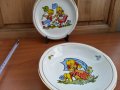  Полски порцелан детски чиния и купичка  , снимка 1 - Антикварни и старинни предмети - 37488280