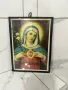 Стара картина Икона / Свети образ на Богородица, снимка 6