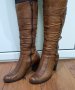Промоция!Елегантни дамски ботуши от естествена кожа,38 номер , снимка 2