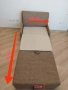 Разтегателен диван в бежово, снимка 6