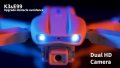 § Нови 3 цвята E99 PRO Dron 4k HD 2 камери WIFI FPV Въздушна фотография избягва препятствия Вносител, снимка 18