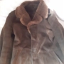мъжки кожух от турциа,100% естествена кожа ,тъмно кафяв,с яка,употребяван, снимка 2