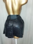 Черни къси панталонки/пола/ с пайети , снимка 7