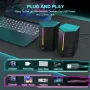 FIFINE RGB високоговорители за игри, кабелни, USB, с 3,5 mm Aux аудио кабел, Ampligame A20, снимка 4