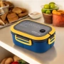 Кутия за обяд ECARLA с прибори, синя, 21x14,5x8см, снимка 6