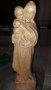 Дървена статуетка Богородица с Младенеца.Отлично състояние, снимка 1