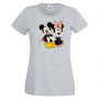 Дамска тениска Mickey & Minnie 5 Мини Маус,Микки Маус.Подарък,Изненада,, снимка 4