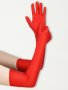 дълги червени ръкавици