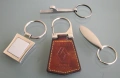 Ключодържатели кожа неръждаема стомана, снимка 1