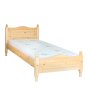Единично легло "Лукс" чамова дървесина 90*190 см, снимка 1 - Спални и легла - 43335744