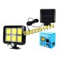 LED лампа със соларен панел, PIR сензор за движение, дистанционно управление, нощна улична лампа, снимка 1 - Соларни лампи - 38528412