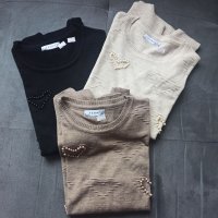 Дамски половер- финно плетиво, снимка 2 - Блузи с дълъг ръкав и пуловери - 34851093