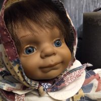 Реалистична  ретро целулоидна кукла, снимка 3 - Кукли - 38947882