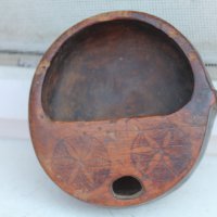 Овчарска дървена чаша, снимка 2 - Антикварни и старинни предмети - 37575413