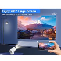 LED Видео SMART проектор MAGCUBIC HY300 Android 11 200ANSI 1280*720P за домашно кино, снимка 5 - Плейъри, домашно кино, прожектори - 43937648