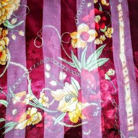 Красив шал с цветя 100/95, снимка 5 - Шалове - 37339095
