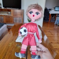 Стара кукла за стена Футболист, снимка 2 - Други ценни предмети - 37330473