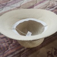Нова лятна шапка с периферия екрю S-M плажна шапка, снимка 4 - Шапки - 33108879