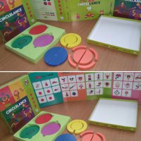 Дървени цветна игра Монтесори Circlelance Habi Spiel Мath Montessori, снимка 9 - Образователни игри - 34878951